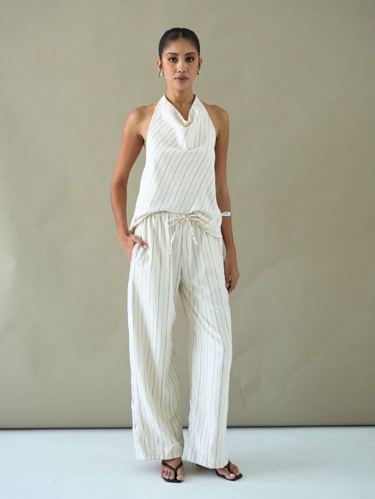 Soho Halter Top/Cupro Stripes