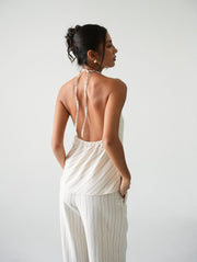 Soho Halter Top/Cupro Stripes