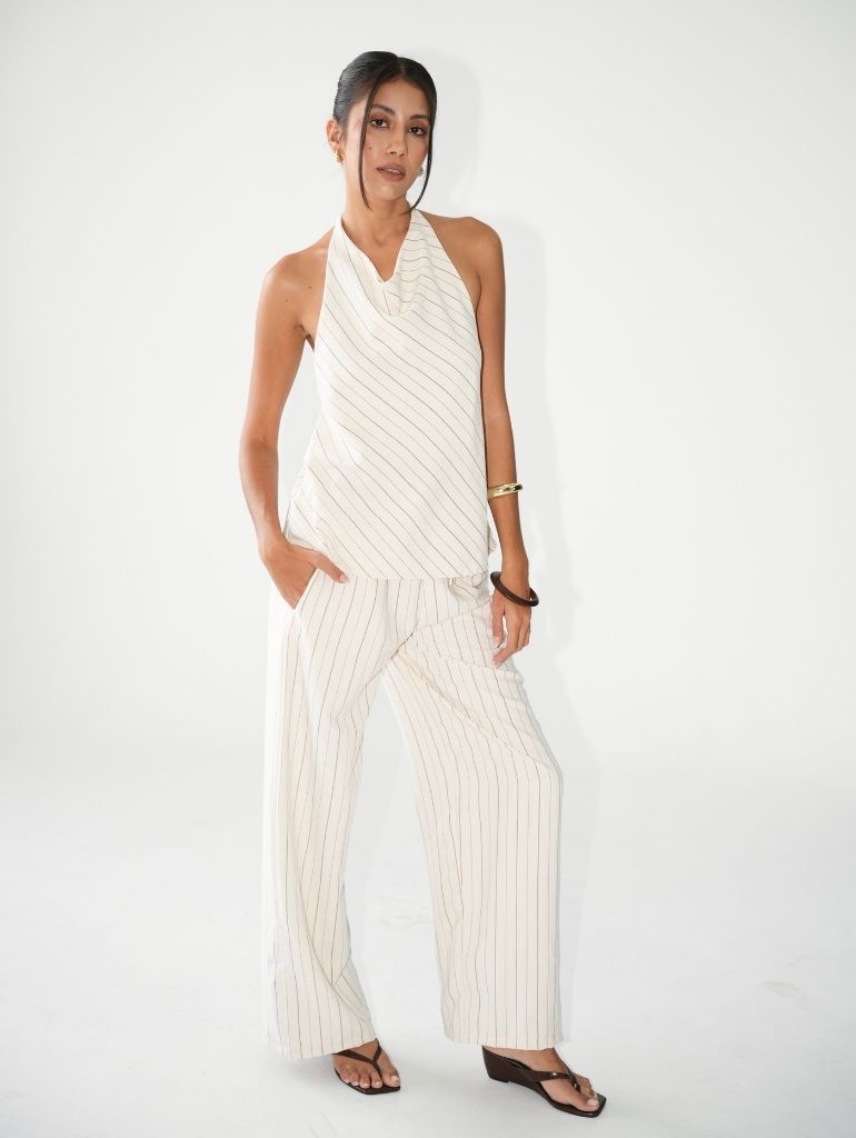 Soho Relaxed Pants/Cupro Stripes