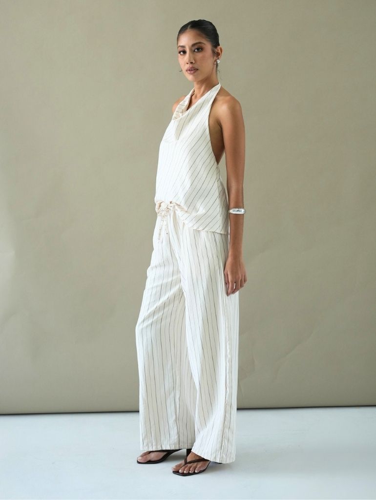 Soho Relaxed Pants/Cupro Stripes