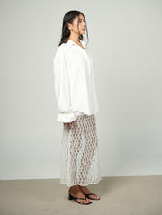 Jorja Lace Skirt/White