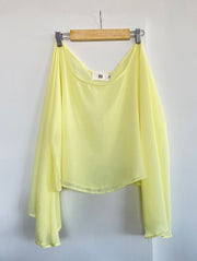 Iris Sheer Top/Lemon