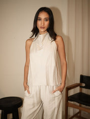 Soho Halter Top Ecru