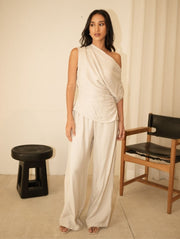 Soho Relaxed Pants Ecru