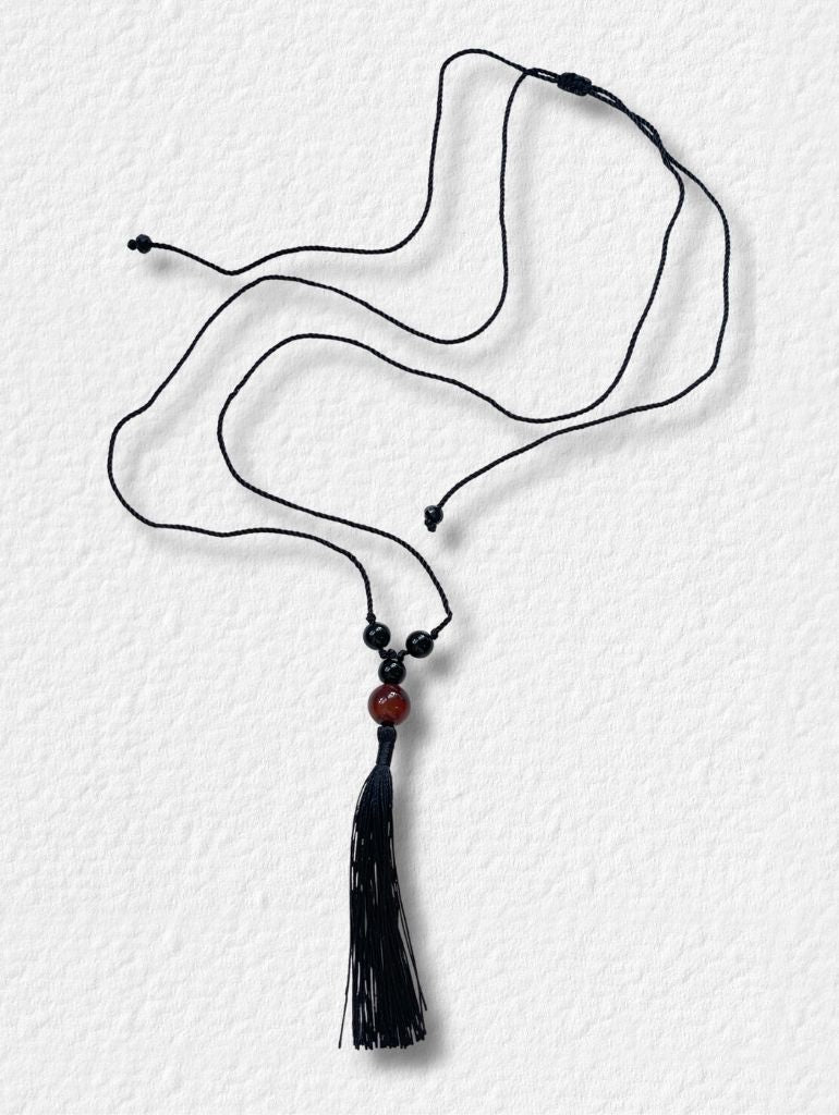 Tassel Necklace/Brown