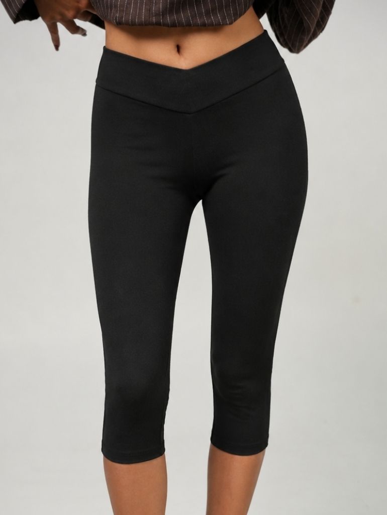 Basic Jersey Capri Pants