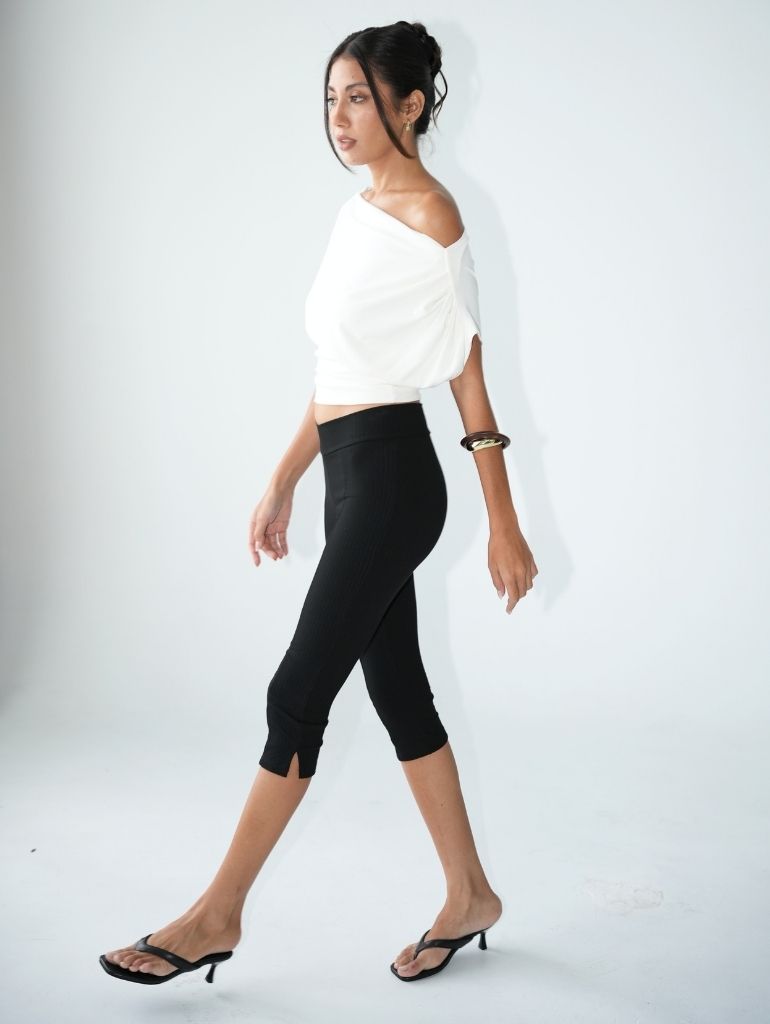 Aiko Rib Capri Pants