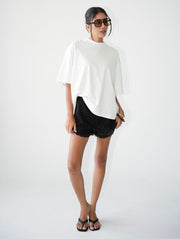 Plain Oversized Tee/Off-White