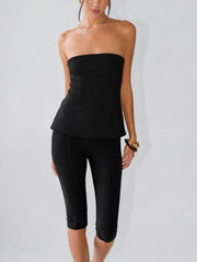 Jersey Tube Top/Black