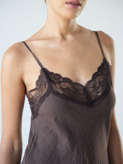 Inez Lace Cami/Espresso