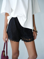 Celeste Lace Short/Black