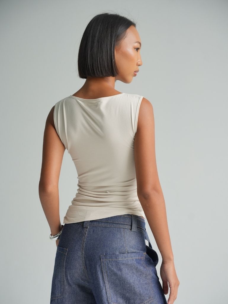Virgo Top in Bone