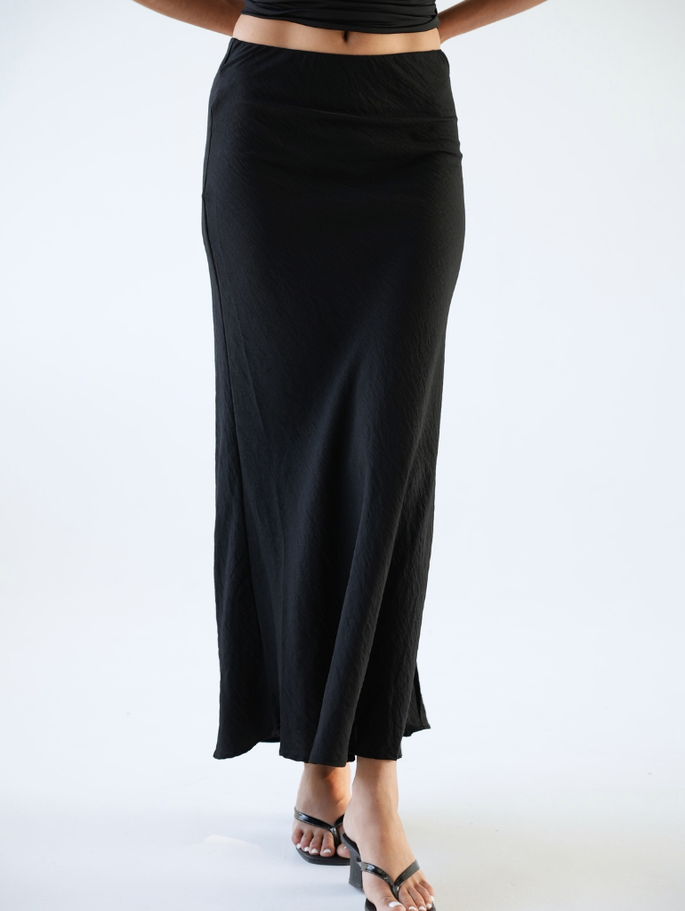 Irina Midi Skirt/Black