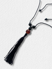 Tassel Necklace/Brown