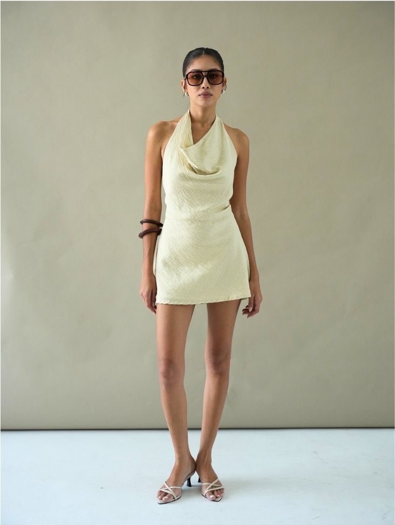 Willa Mini Dress/Dune Yellow
