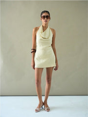 Willa Mini Dress/Dune Yellow
