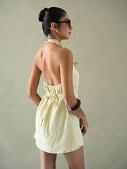 Willa Mini Dress/Dune Yellow