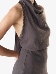 Malibu Mini Dress in Espresso