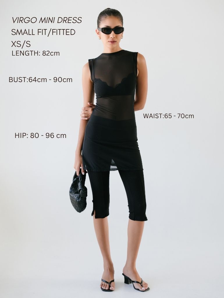 Virgo Mesh Mini Dress