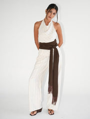 Soho Relaxed Pants/Cupro Stripes