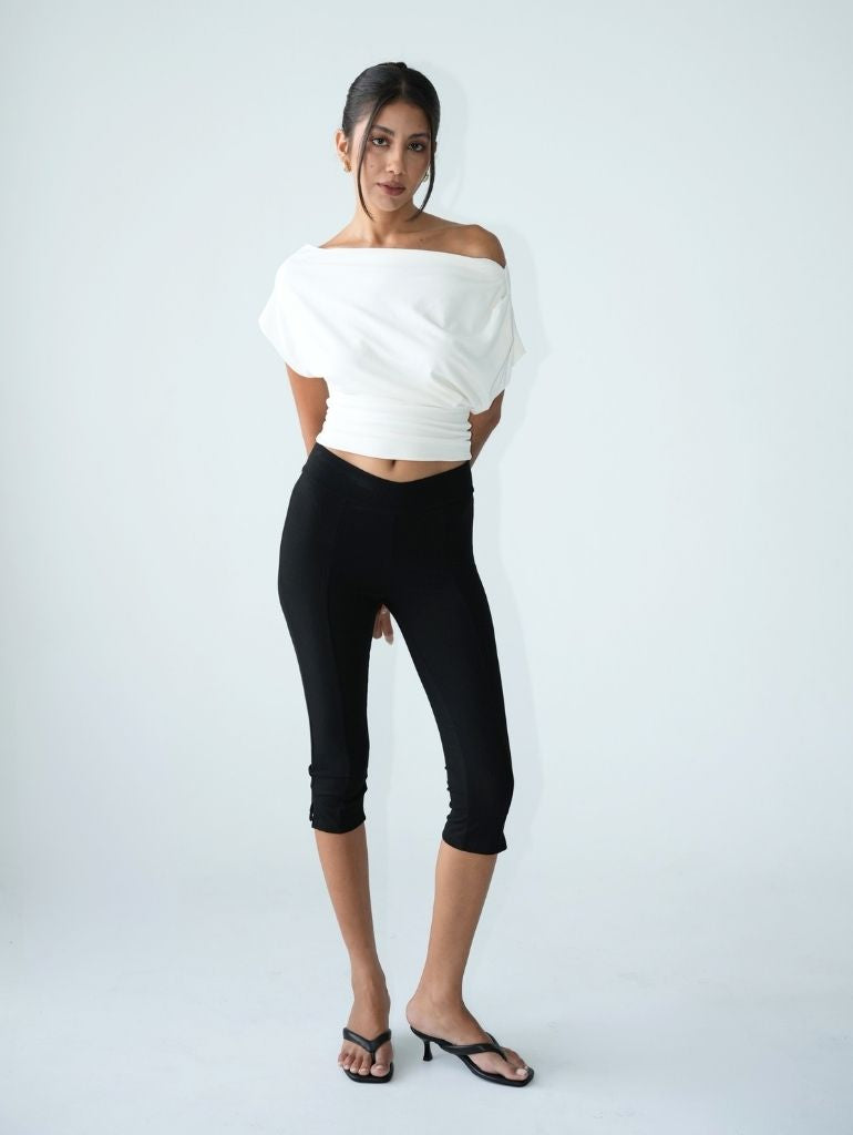 Aiko Rib Capri Pants