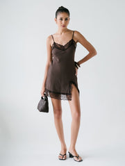 Inez Lace Dress/Espresso