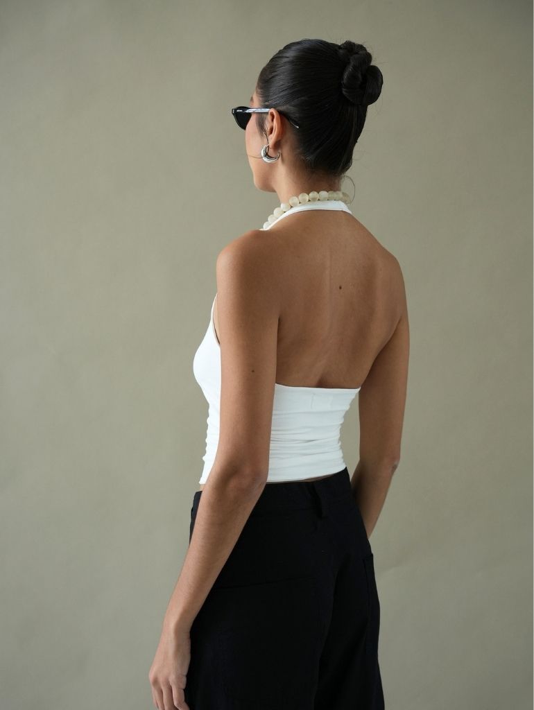 Halter Tank/Off-White