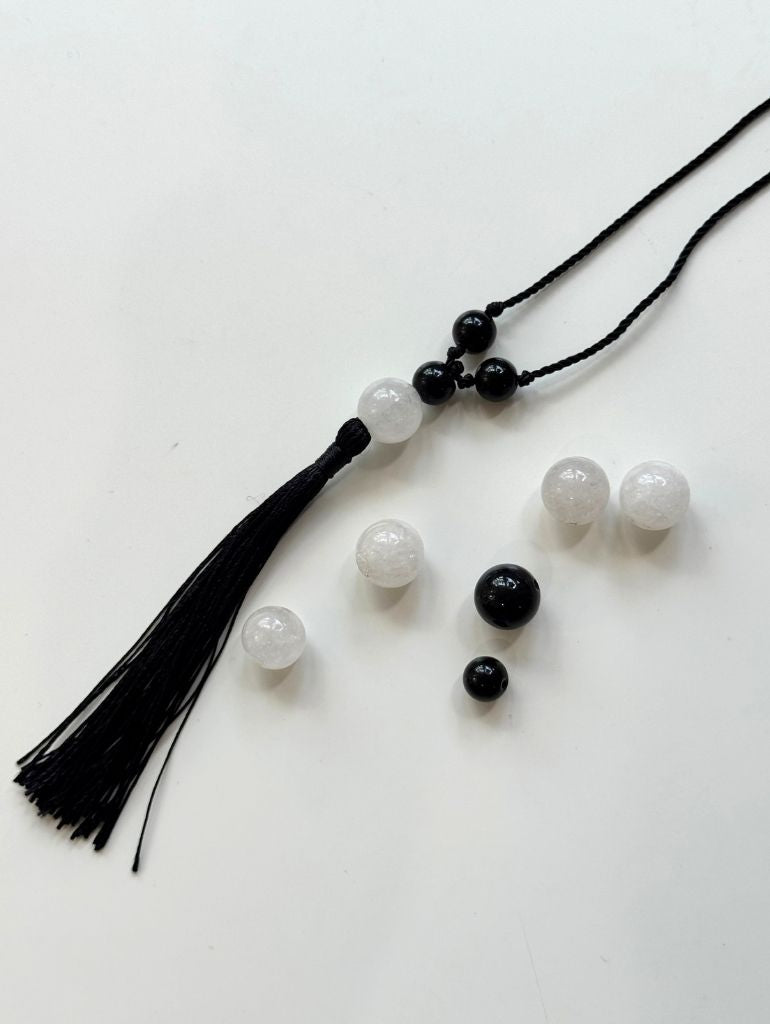 Tassel Necklace/Milky
