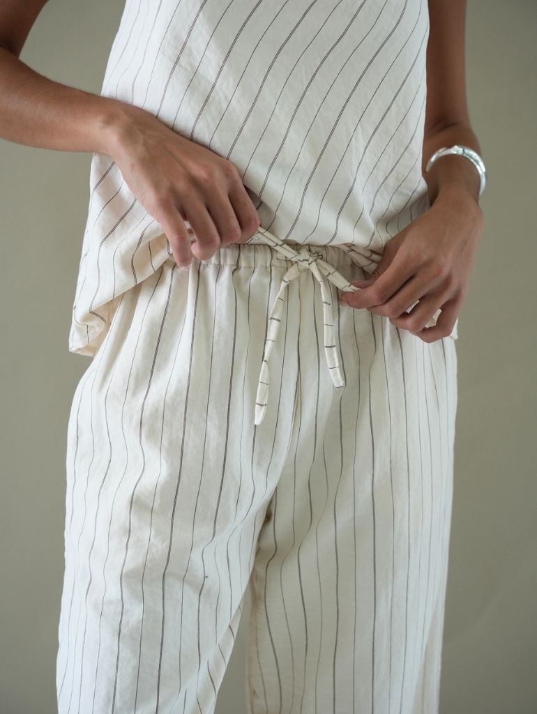Soho Relaxed Pants/Cupro Stripes