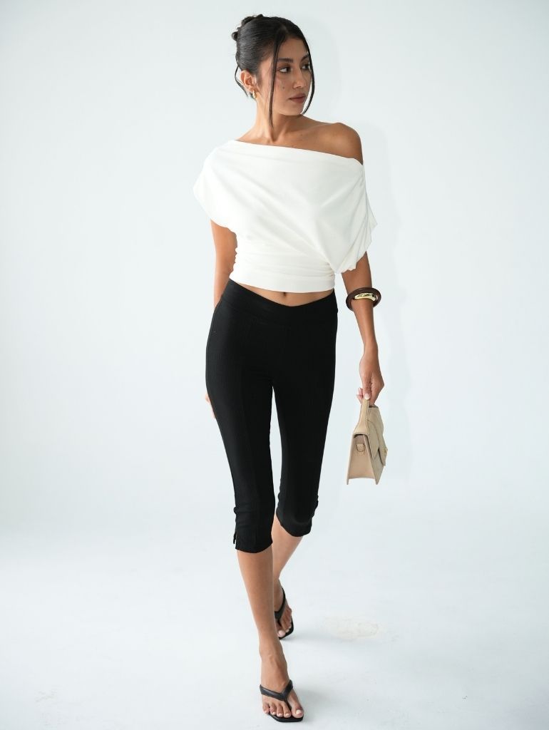 Aiko Rib Capri Pants