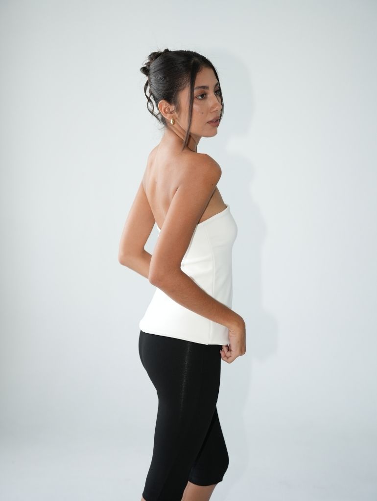 Jersey Tube Top/White