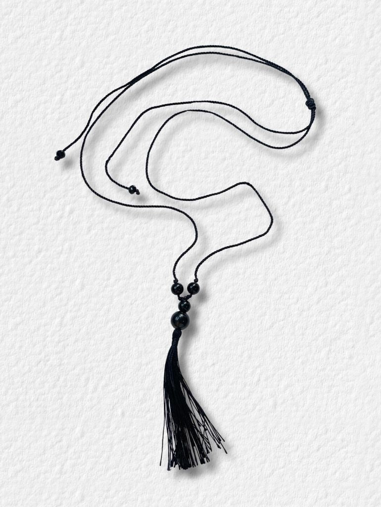 Tassel Necklace/Black