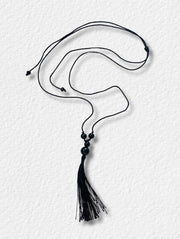 Tassel Necklace/Black