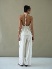 Soho Halter Top/Cupro Stripes