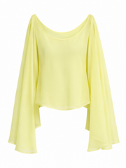 Iris Sheer Top/Lemon