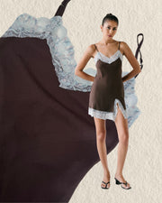 The Gift Box 01: Inez Lace Mini Dress + Mini Gold Earrings