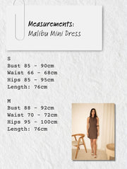 Malibu Mini Dress in Espresso