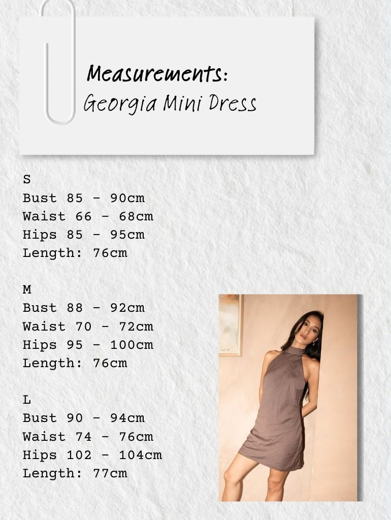 Georgia Mini Dress Espresso