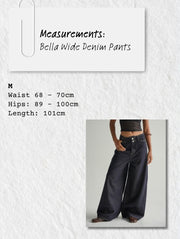 Bella Wide Leg Denim in White