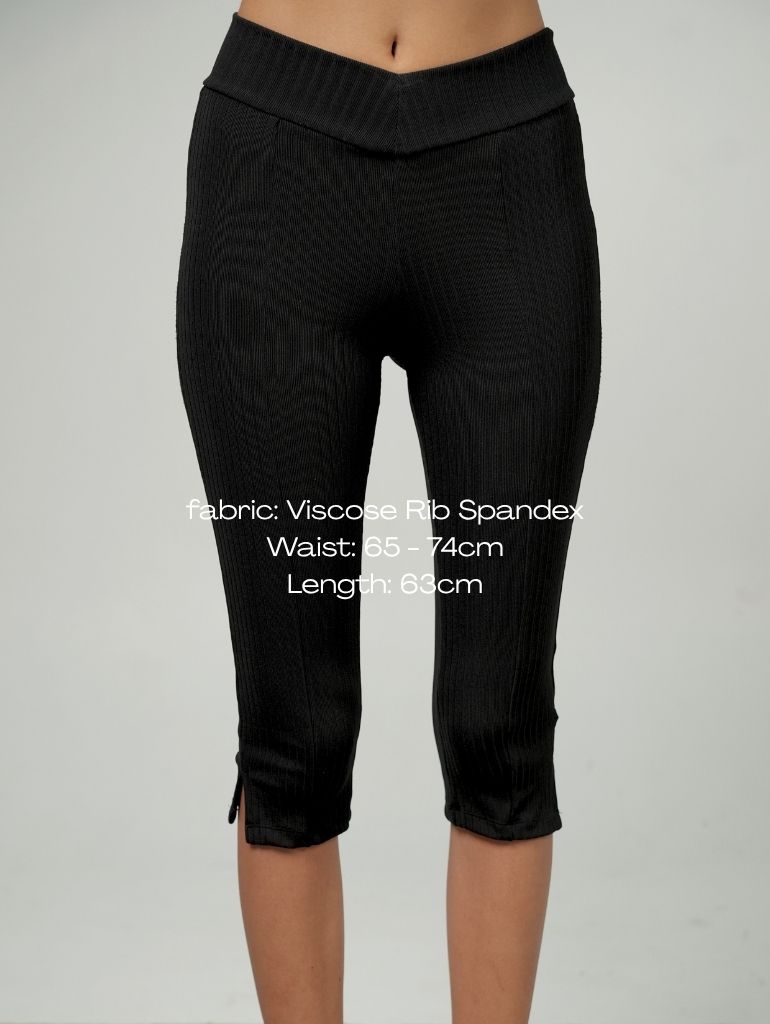 Aiko Rib Capri Pants