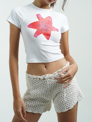 Baby Tee Tigerlily in White